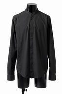 daub LONG SLEEVE SHIRT / DYED COTTON BROAD (BLACK)