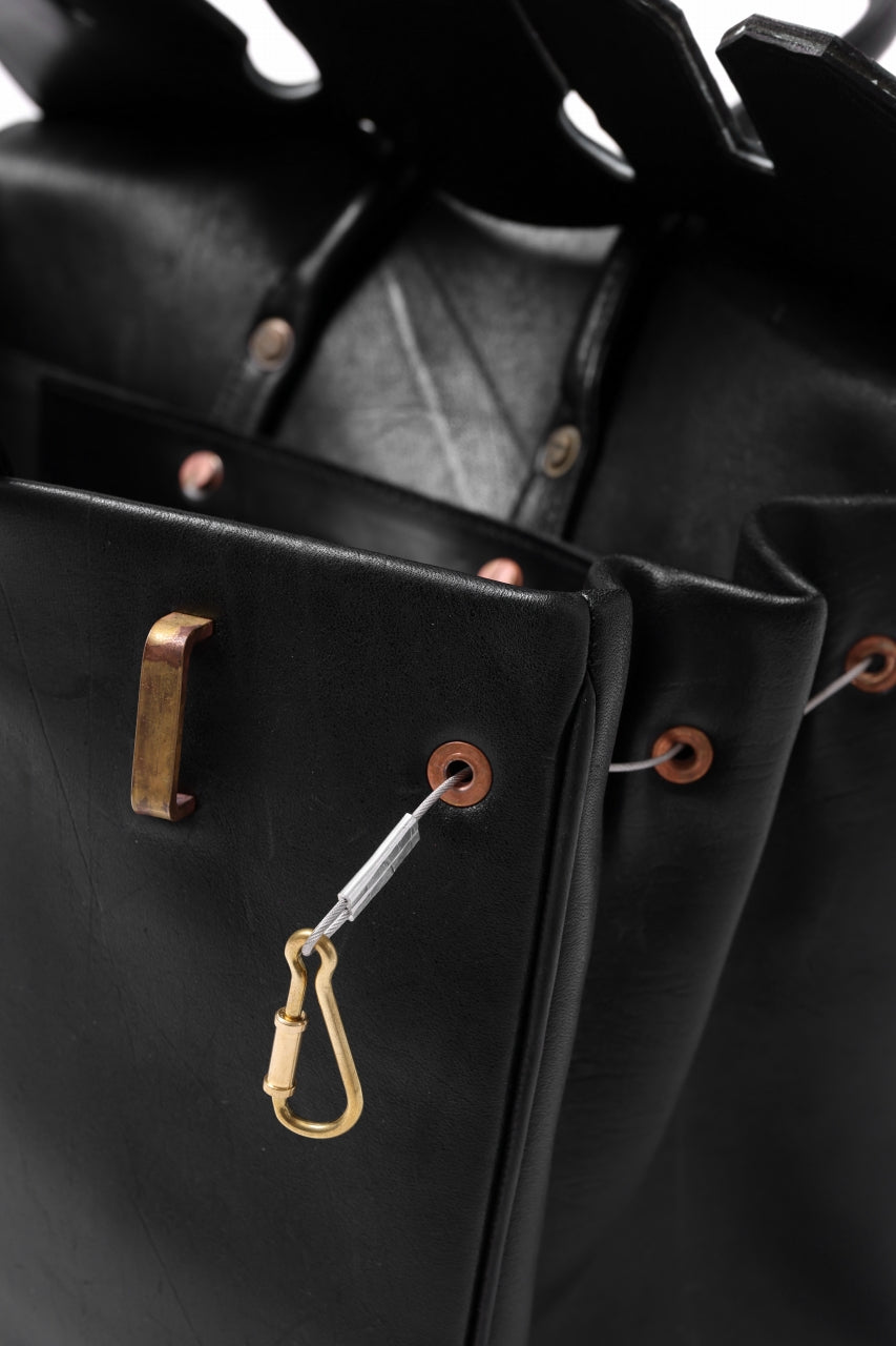 ierib exclusive Bark Bag #35 / Smooth Horse + Marble Cordovan (BLACK)