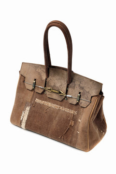 Load image into Gallery viewer, ierib exclusive bark bag #40 / Vintage JP-Fabric + Cordovan (BROWN-A)