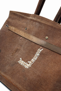 画像をギャラリービューアに読み込む, ierib exclusive Bark Bag #40 / Vintage JP SAKABUKURO Fabric + Marble Cordovan (BROWN)