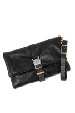Load image into Gallery viewer, ierib Folded Clutch Bag with Hand Strap / FVT Oiled Horse (BLACK)