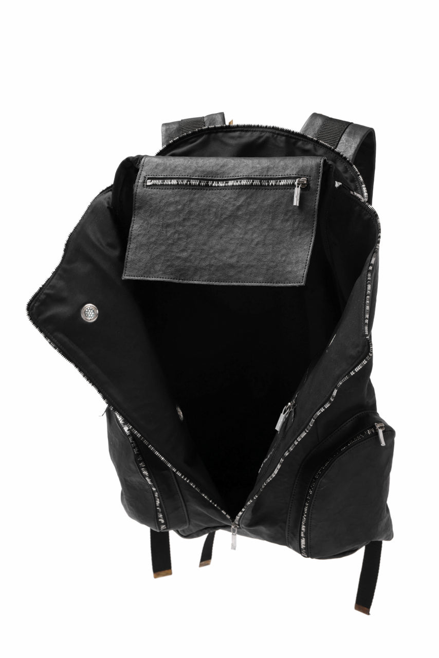 ierib NEW SMAT RUCKSACK / DYNEEMA Leather (BLACK)