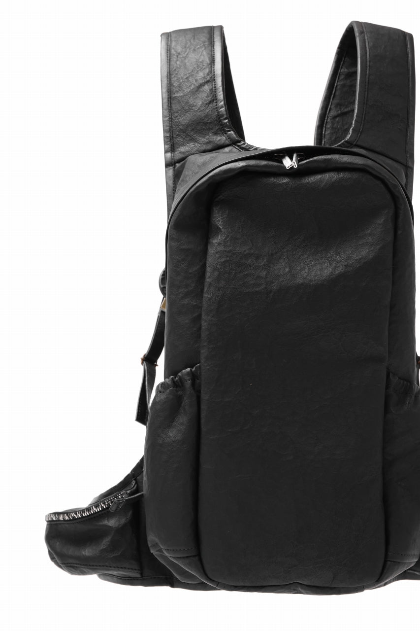 ierib NEW TRIO RUCKSACK / DYNEEMA Leather (BLACK)