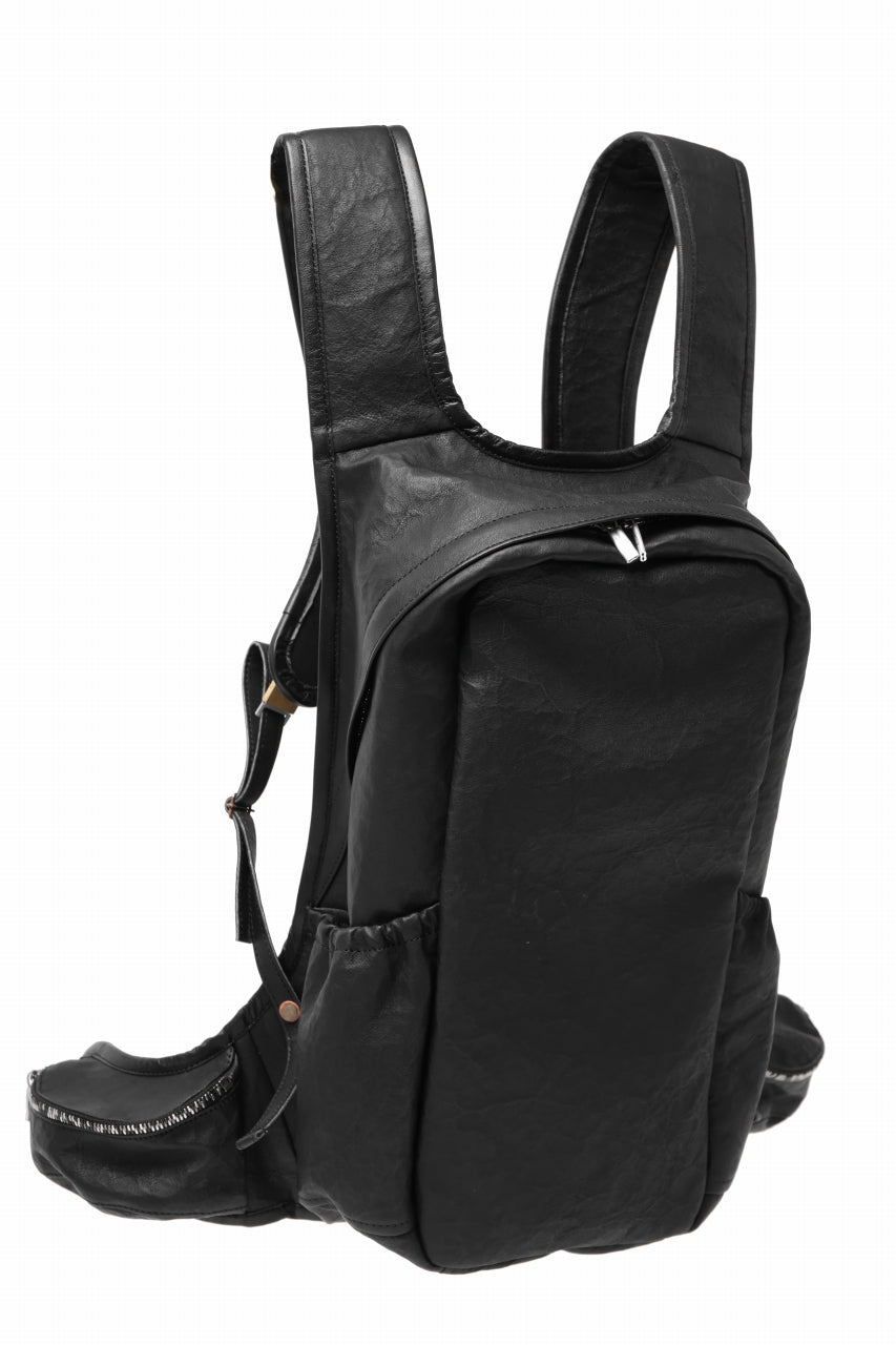 画像をギャラリービューアに読み込む, ierib NEW TRIO RUCKSACK / DYNEEMA Leather (BLACK)