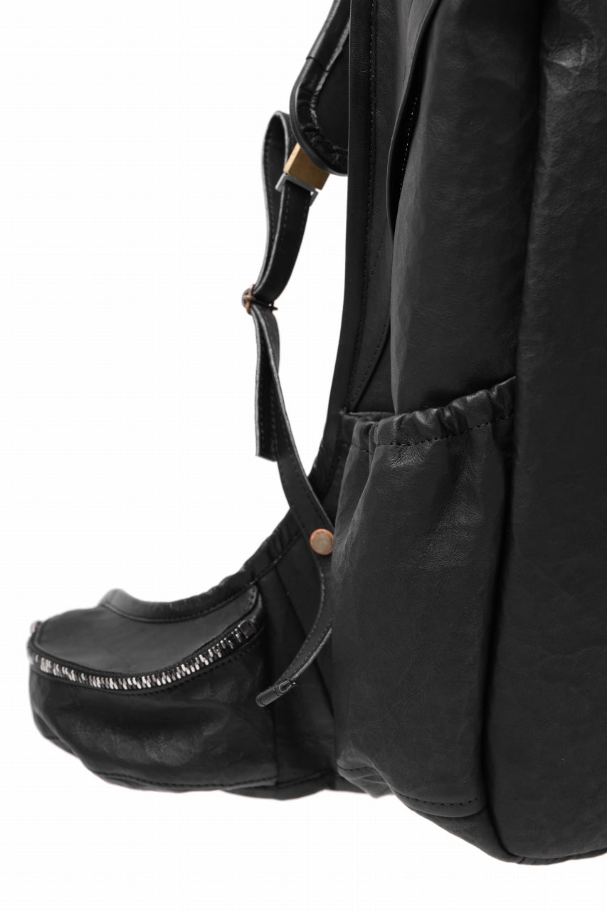 Load image into Gallery viewer, ierib NEW TRIO RUCKSACK / DYNEEMA Leather (BLACK)