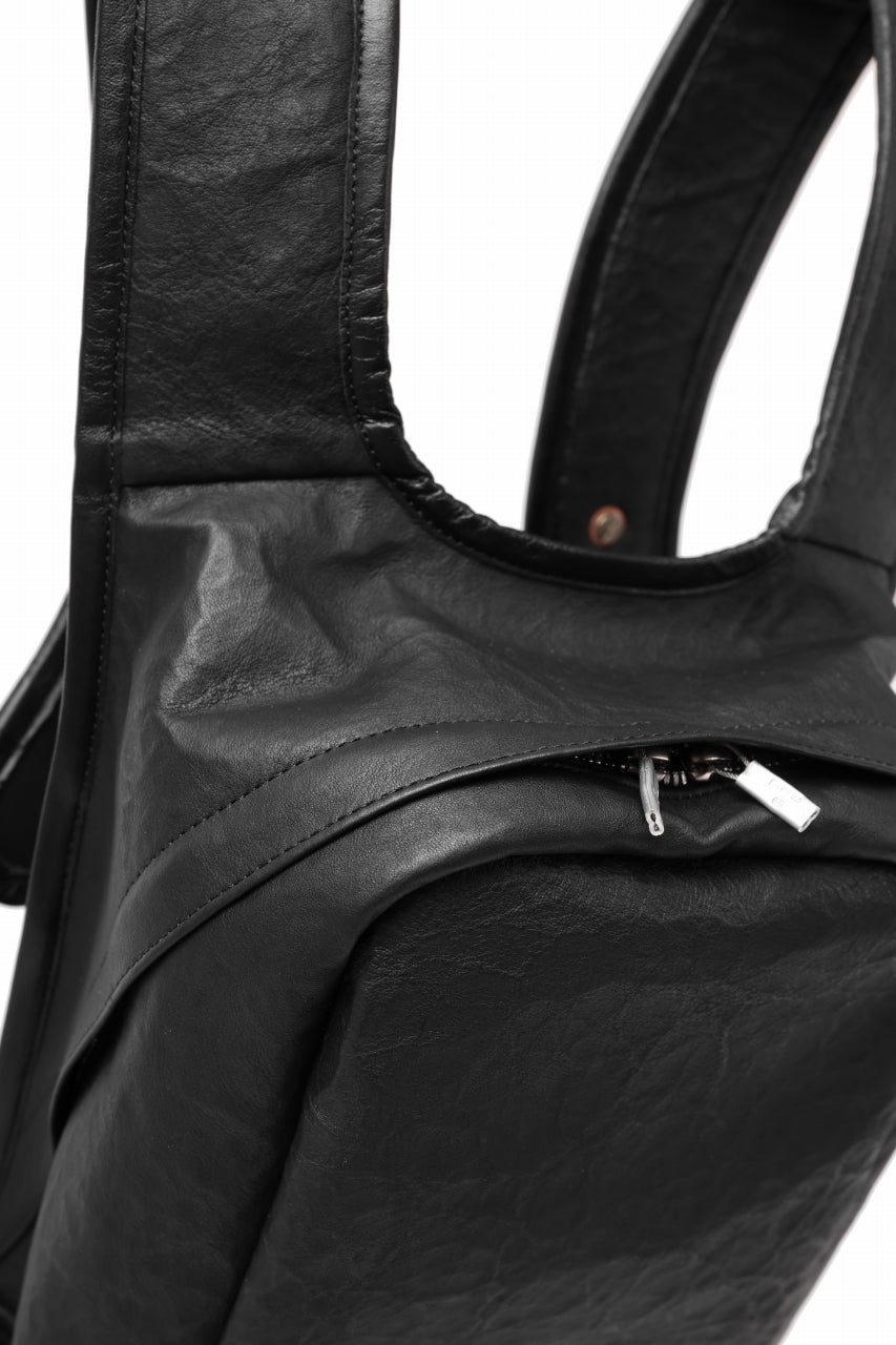 ierib NEW TRIO RUCKSACK / DYNEEMA Leather (BLACK)