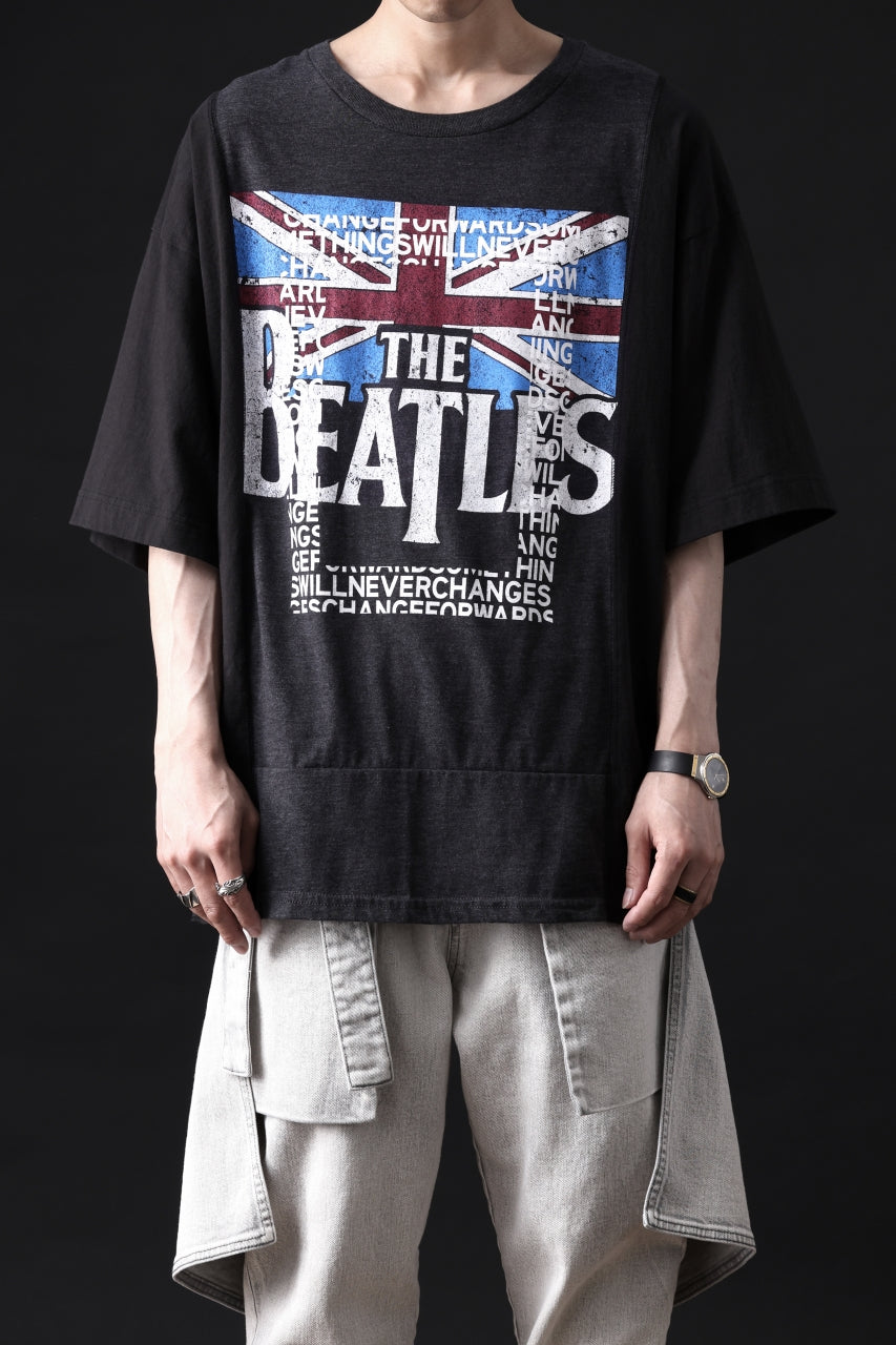 画像をギャラリービューアに読み込む, CHANGES VINTAGE REMAKE MULTI PANEL TEE (BLACK #1)