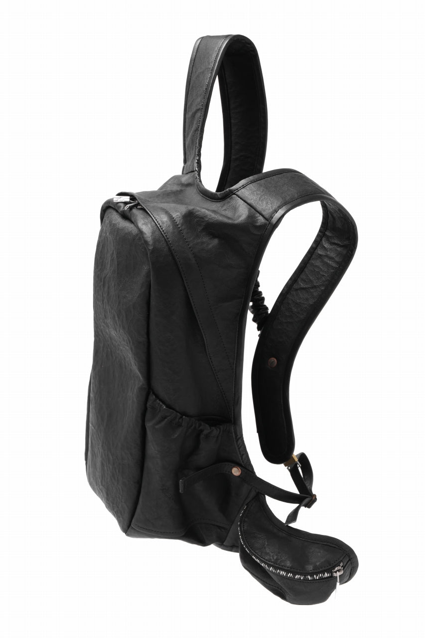 ierib NEW TRIO RUCKSACK / DYNEEMA Leather (BLACK)