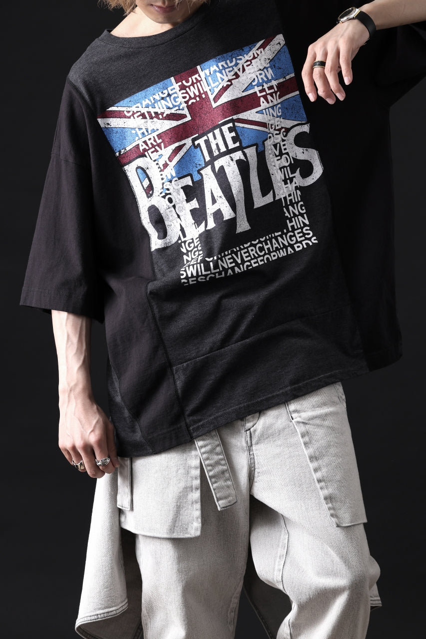 画像をギャラリービューアに読み込む, CHANGES VINTAGE REMAKE MULTI PANEL TEE (BLACK #1)