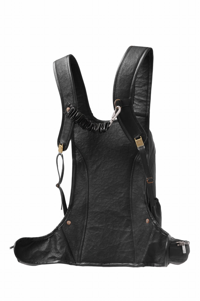 ierib NEW TRIO RUCKSACK / DYNEEMA Leather (BLACK)