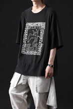 画像をギャラリービューアに読み込む, CHANGES VINTAGE REMAKE MULTI PANEL TEE (BLACK #3)