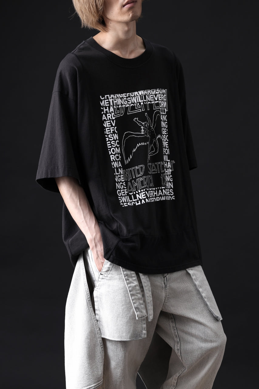 画像をギャラリービューアに読み込む, CHANGES VINTAGE REMAKE MULTI PANEL TEE (BLACK #3)