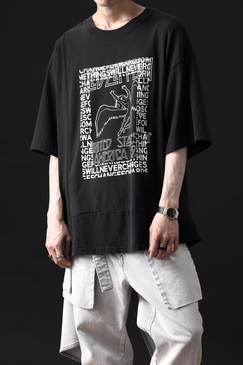 CHANGES VINTAGE REMAKE MULTI PANEL TEE (BLACK #3)