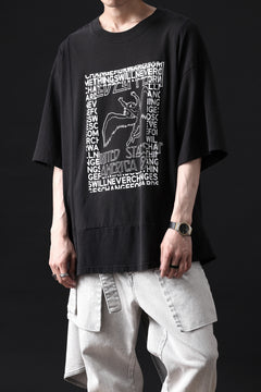 Load image into Gallery viewer, CHANGES VINTAGE REMAKE MULTI PANEL TEE (BLACK #3)