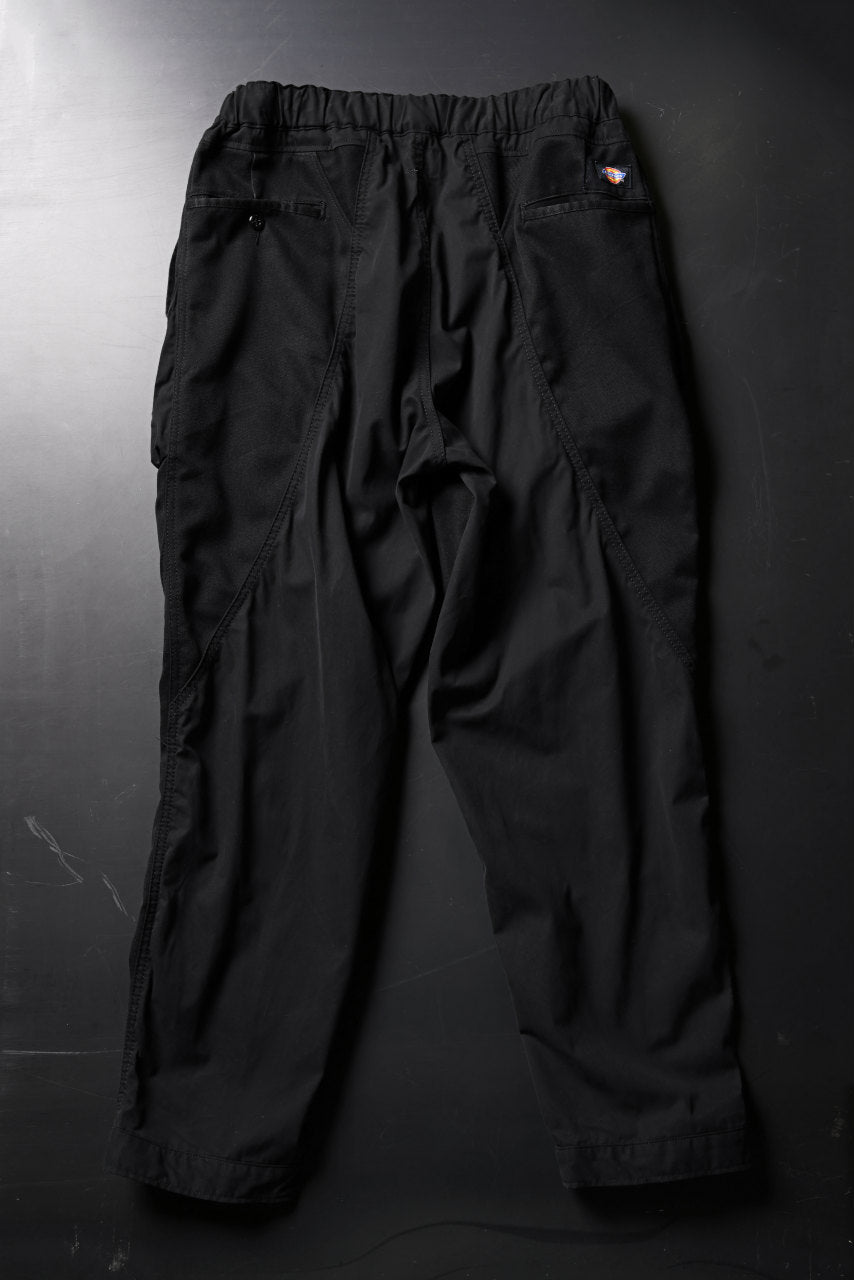 CHANGES VINTAGE REMAKE CUFF EASY TROUSERS / Dickies FABRIC (MULTI BLACK #A)