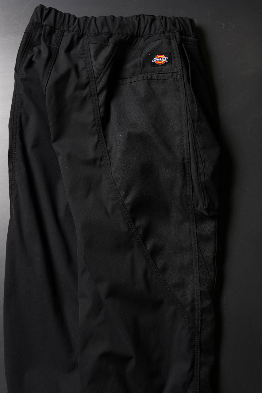 CHANGES VINTAGE REMAKE CUFF EASY TROUSERS / Dickies FABRIC (MULTI BLACK #C)