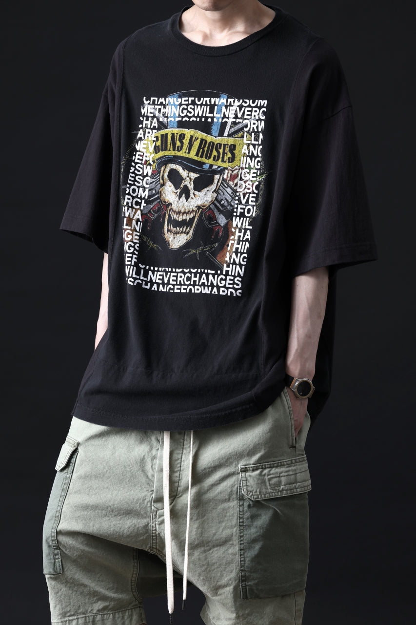 画像をギャラリービューアに読み込む, CHANGES VINTAGE REMAKE MULTI PANEL TEE (BLACK #11)