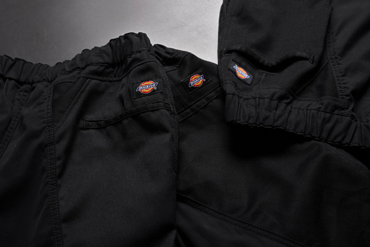 CHANGES VINTAGE REMAKE CUFF EASY TROUSERS / Dickies FABRIC (MULTI BLACK #B)