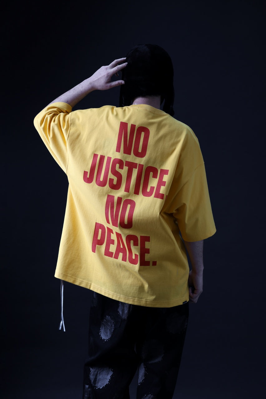 画像をギャラリービューアに読み込む, mastermind WORLD JUSTICE TEE / BOXY FIT (YELLOW)