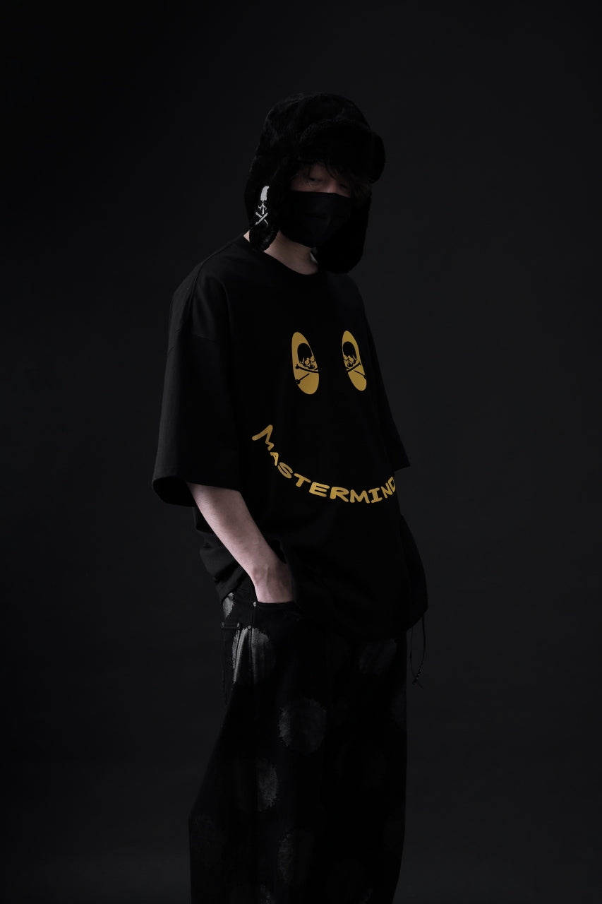 mastermind JAPAN FACE LOGO TEE / BOXY FIT (BLACK)