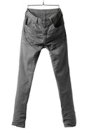 daub ERGONOMIC SKINNY PANTS / COLD DYED LIGHT TWILL (GREY)