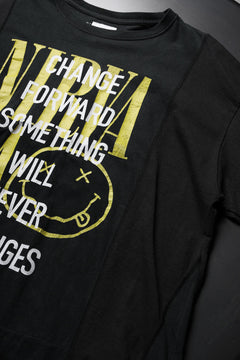Load image into Gallery viewer, CHANGES VINTAGE REMAKE MULTI PANEL GRUNGE S/S TEE (BLACK #E)