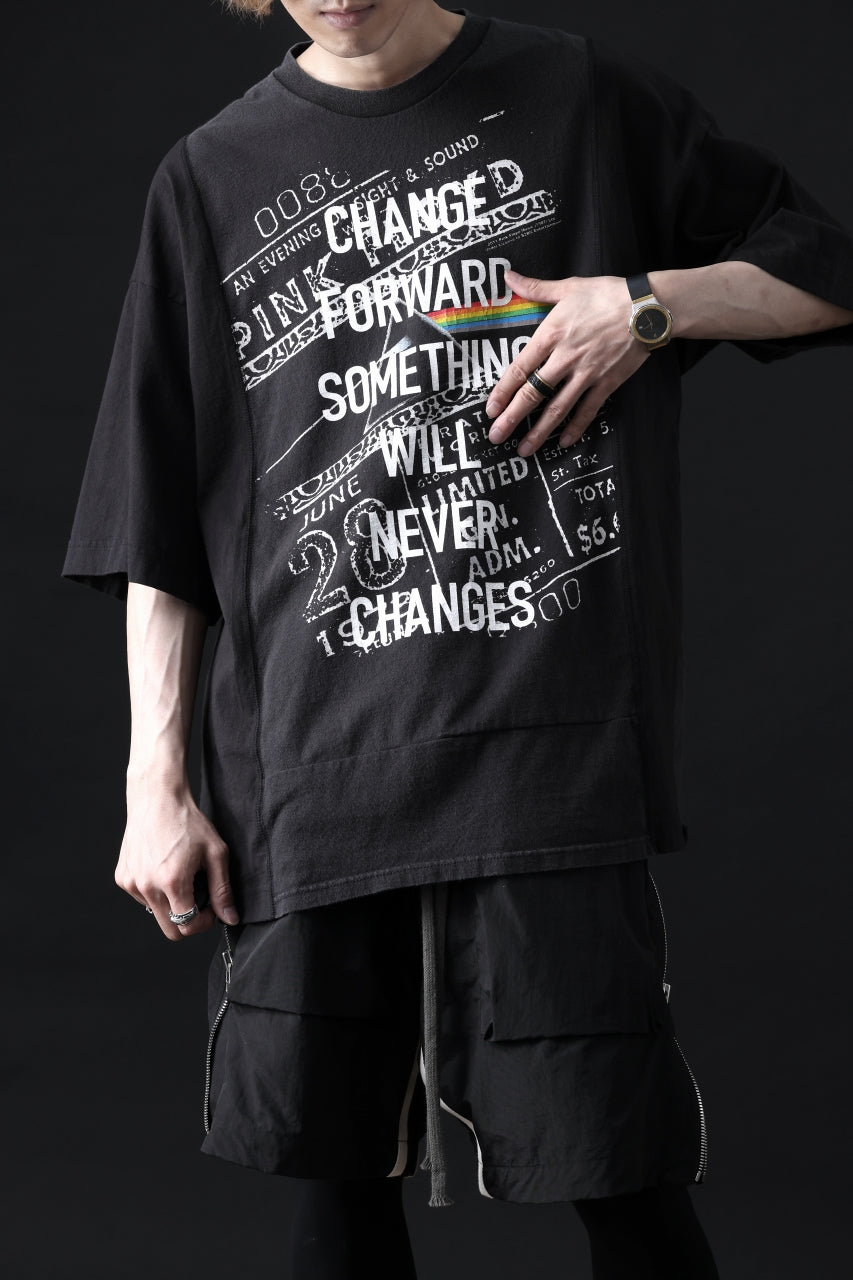 画像をギャラリービューアに読み込む, CHANGES VINTAGE REMAKE MULTI PANEL TEE (BLACK #8)