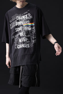 画像をギャラリービューアに読み込む, CHANGES VINTAGE REMAKE MULTI PANEL TEE (BLACK #8)