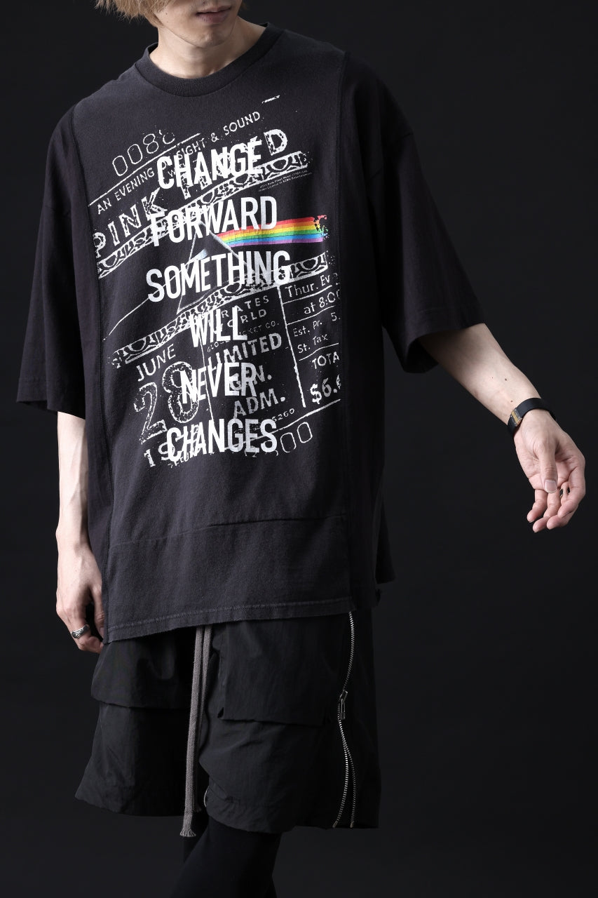 画像をギャラリービューアに読み込む, CHANGES VINTAGE REMAKE MULTI PANEL TEE (BLACK #8)