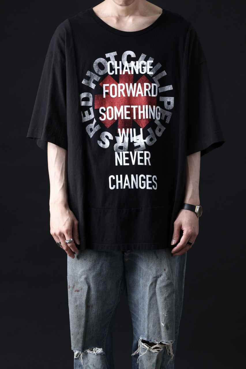 Load image into Gallery viewer, CHANGES VINTAGE REMAKE MULTI PANEL TEE (BLACK #5)