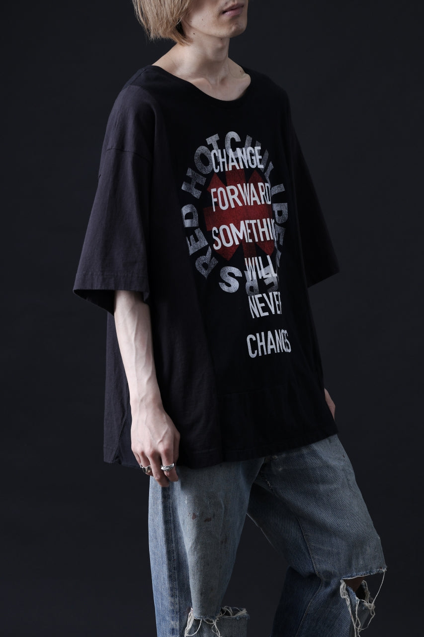 画像をギャラリービューアに読み込む, CHANGES VINTAGE REMAKE MULTI PANEL TEE (BLACK #5)