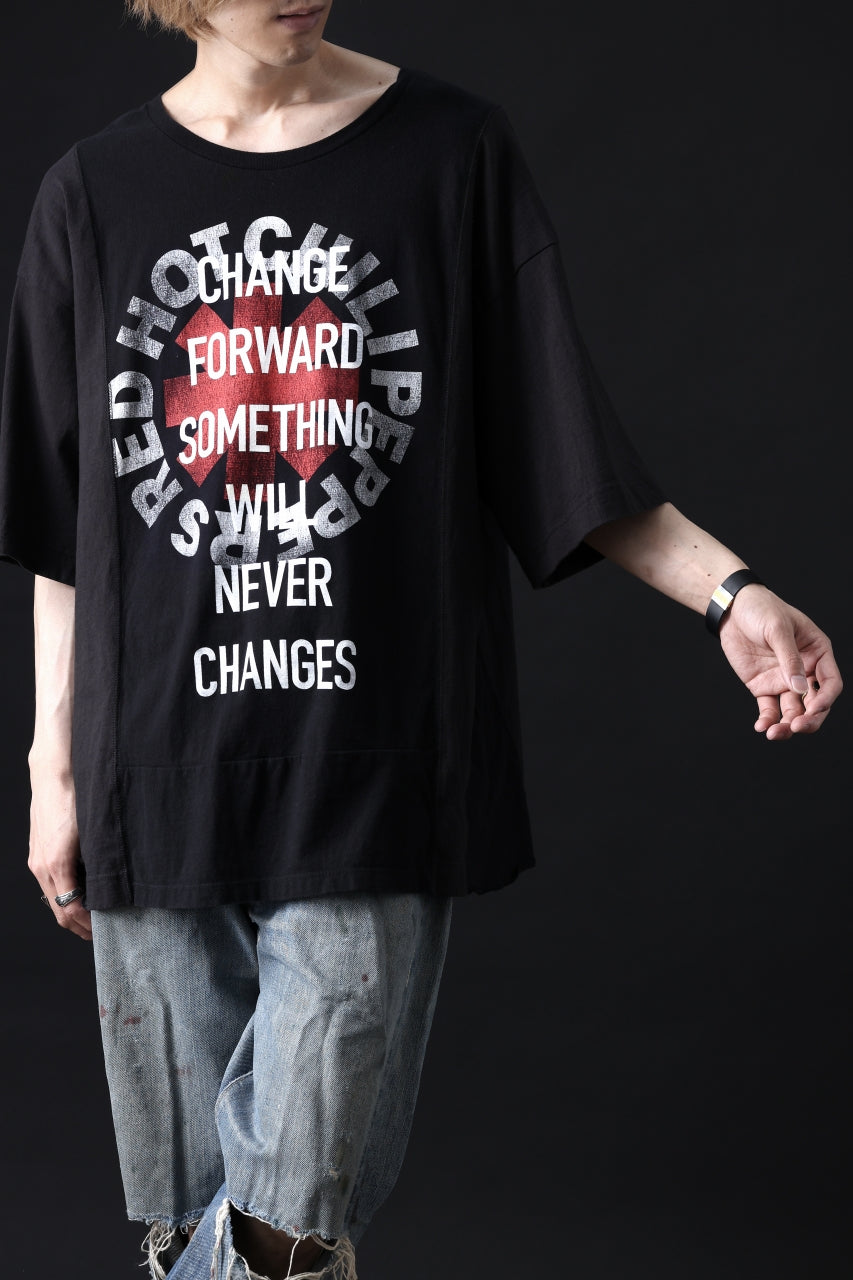 画像をギャラリービューアに読み込む, CHANGES VINTAGE REMAKE MULTI PANEL TEE (BLACK #5)