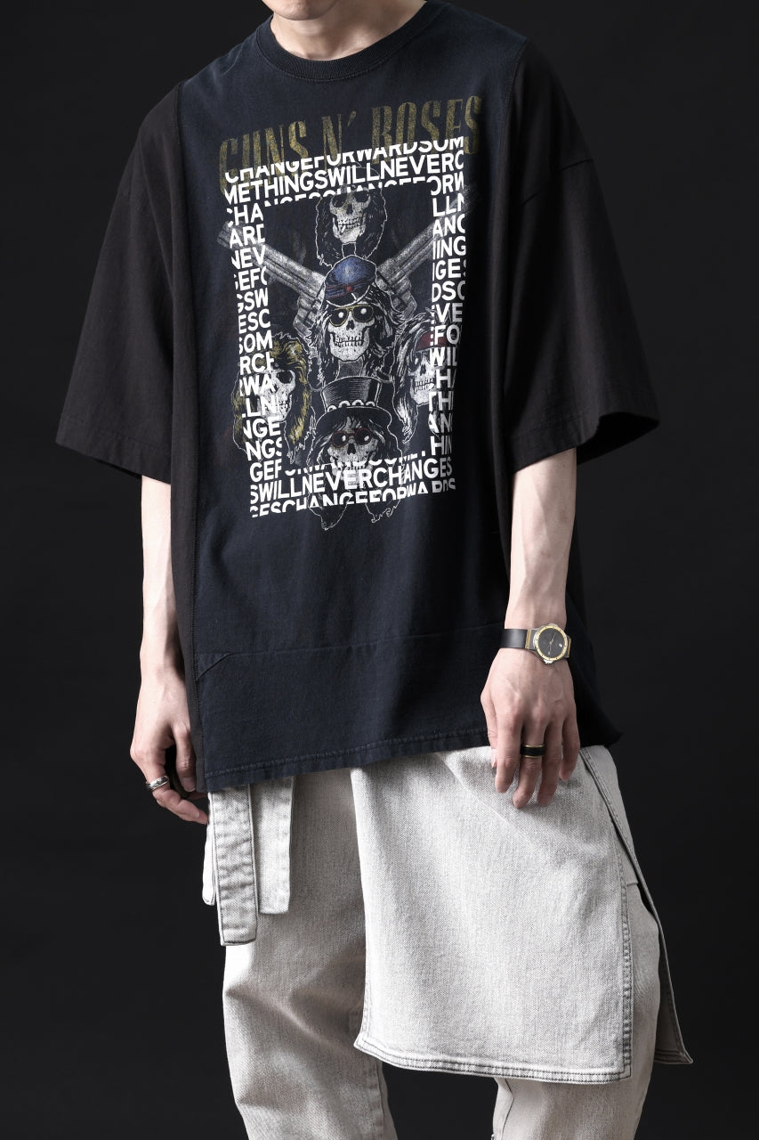 画像をギャラリービューアに読み込む, CHANGES VINTAGE REMAKE MULTI PANEL TEE (BLACK #12)