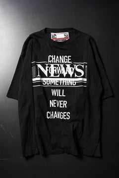 画像をギャラリービューアに読み込む, CHANGES VINTAGE REMAKE MULTI PANEL S/S TEE (BLACK #H)