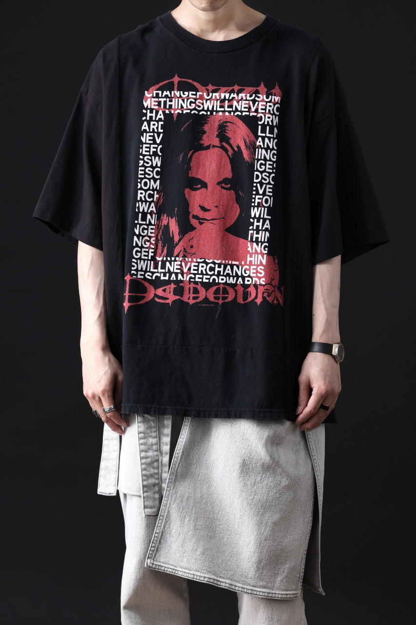 画像をギャラリービューアに読み込む, CHANGES VINTAGE REMAKE MULTI PANEL TEE (BLACK #14)