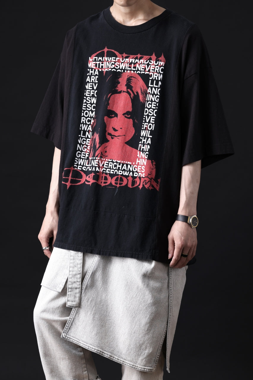 画像をギャラリービューアに読み込む, CHANGES VINTAGE REMAKE MULTI PANEL TEE (BLACK #14)