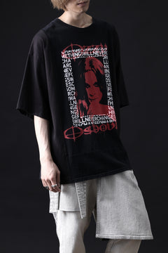 画像をギャラリービューアに読み込む, CHANGES VINTAGE REMAKE MULTI PANEL TEE (BLACK #14)