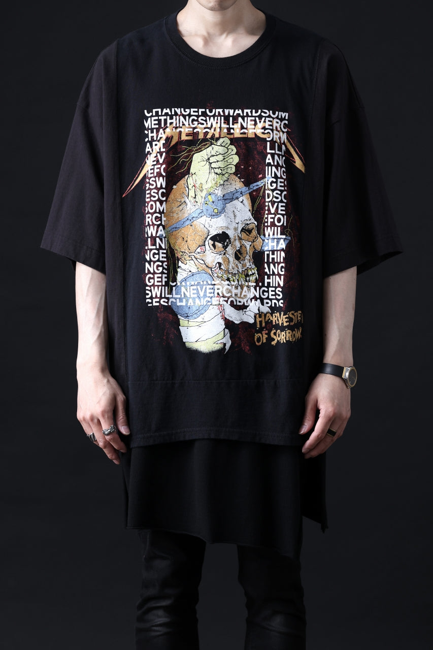 画像をギャラリービューアに読み込む, CHANGES VINTAGE REMAKE MULTI PANEL TEE (BLACK #7)