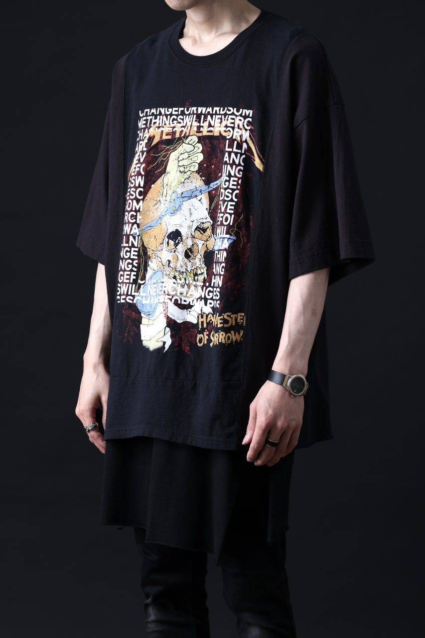 Load image into Gallery viewer, CHANGES VINTAGE REMAKE MULTI PANEL TEE (BLACK #7)