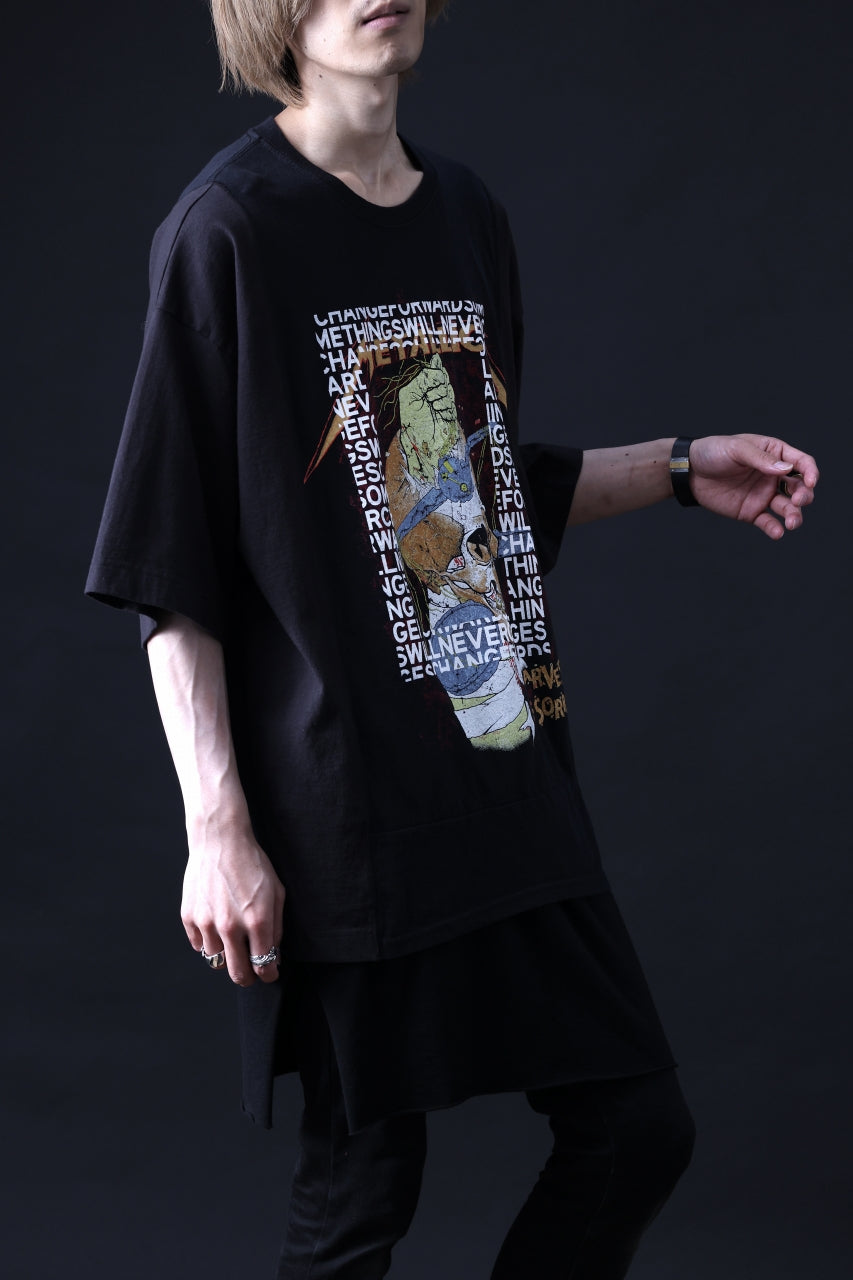 画像をギャラリービューアに読み込む, CHANGES VINTAGE REMAKE MULTI PANEL TEE (BLACK #7)