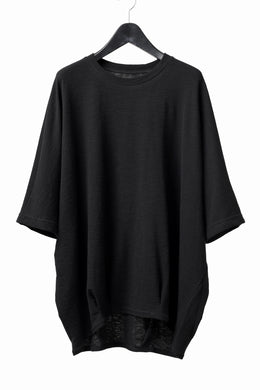 A.F ARTEFACT x LOOM exclusive DOLMAN LOOSEY TOPS / ORGANIC SURF KNIT COTTON (BLACK)