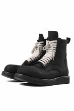 Load image into Gallery viewer, A.F ARTEFACT x Portaille LACE-UP SIDE ZIP BOOTS / SOFT SUEDE (BLACK)