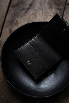 画像をギャラリービューアに読み込む, discord Yohji Yamamoto Clasp Wallet / Cow Skin Leather (BLACK)