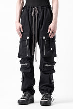 Load image into Gallery viewer, A.F ARTEFACT -RIPSTOP- SARROUEL CARGO LONG PANTS (BLACK)