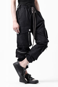 Load image into Gallery viewer, A.F ARTEFACT -RIPSTOP- SARROUEL CARGO LONG PANTS (BLACK)