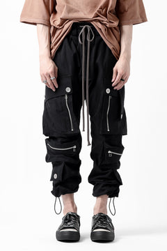 Load image into Gallery viewer, A.F ARTEFACT -RIPSTOP- SARROUEL CARGO LONG PANTS (BLACK)