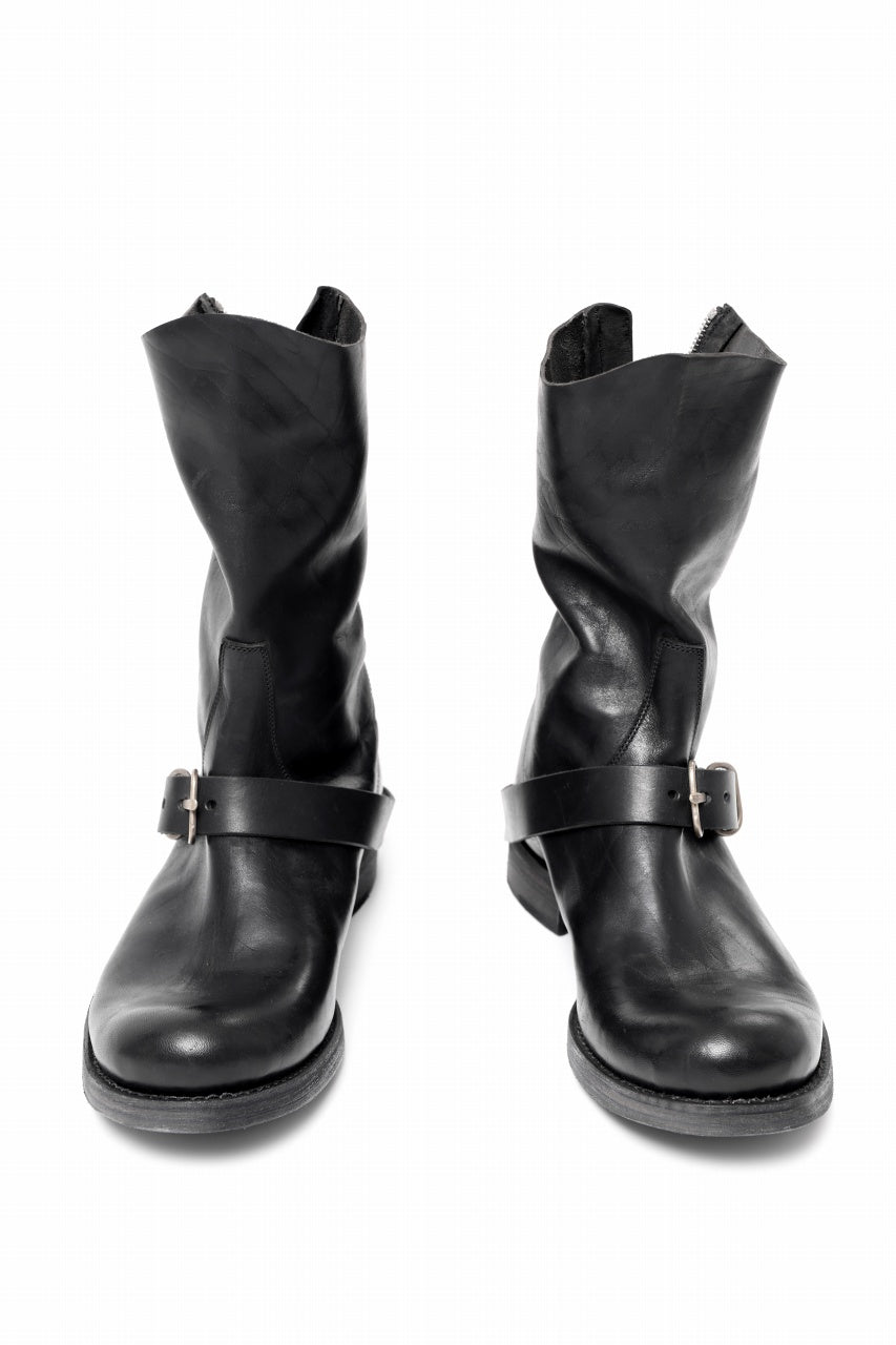 Load image into Gallery viewer, m.a+ goodyear tall buckle back zipper boots / S1C3Z/CU1,5 (BLACK)
