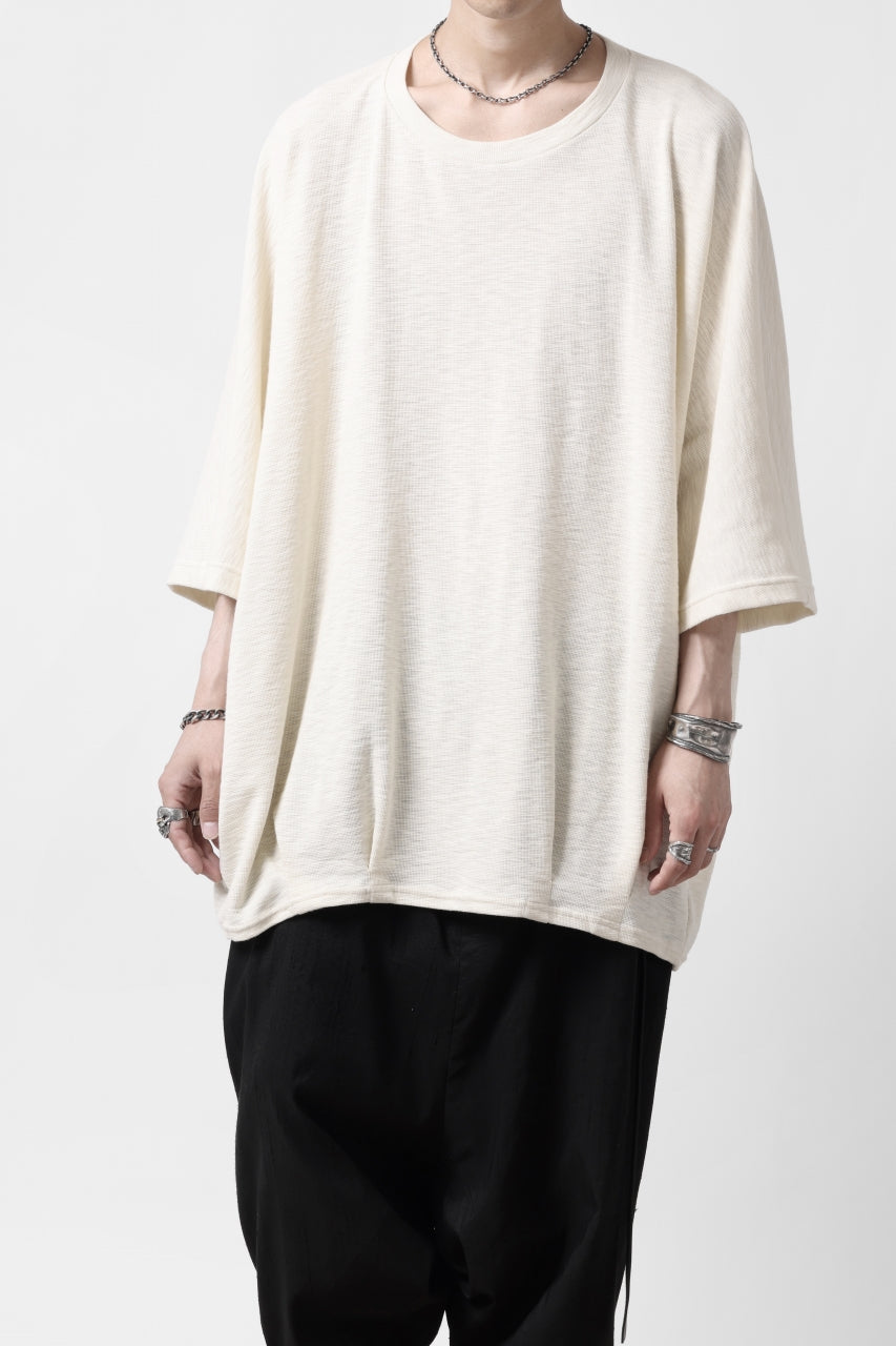 A.F ARTEFACT x LOOM exclusive DOLMAN LOOSEY TOPS / ORGANIC SURF KNIT COTTON (IVORY)