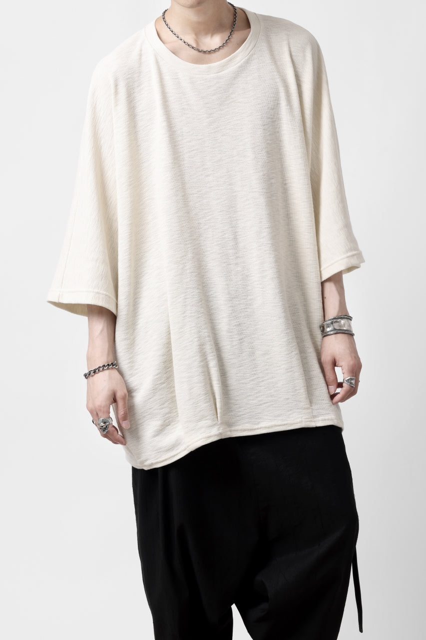 A.F ARTEFACT x LOOM exclusive DOLMAN LOOSEY TOPS / ORGANIC SURF KNIT COTTON (IVORY)