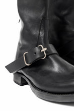 画像をギャラリービューアに読み込む, m.a+ goodyear tall buckle back zipper boots / S1C3Z/CU1,5 (BLACK)